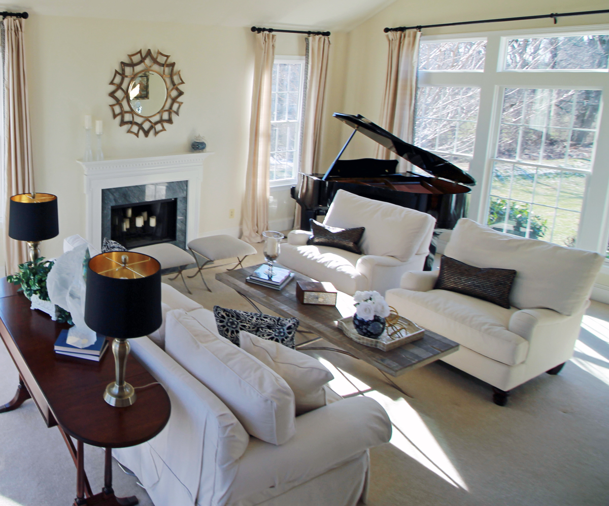 living room design in Malvern PA