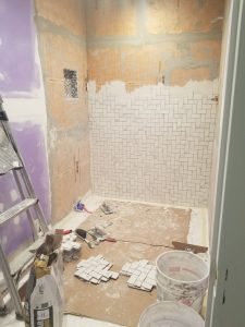 bathroom design work progress