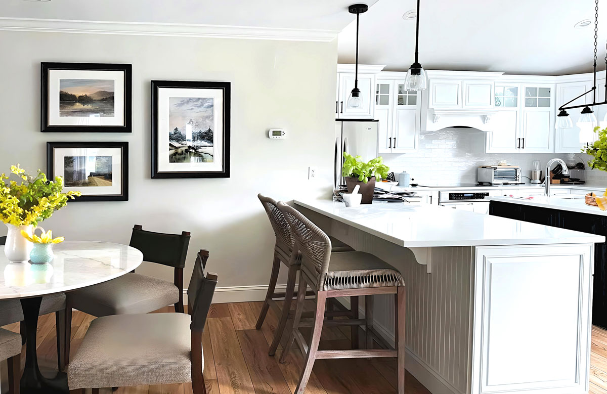 Timeless interior design featuring kitchen design part of full house remodel near main line philadelphia