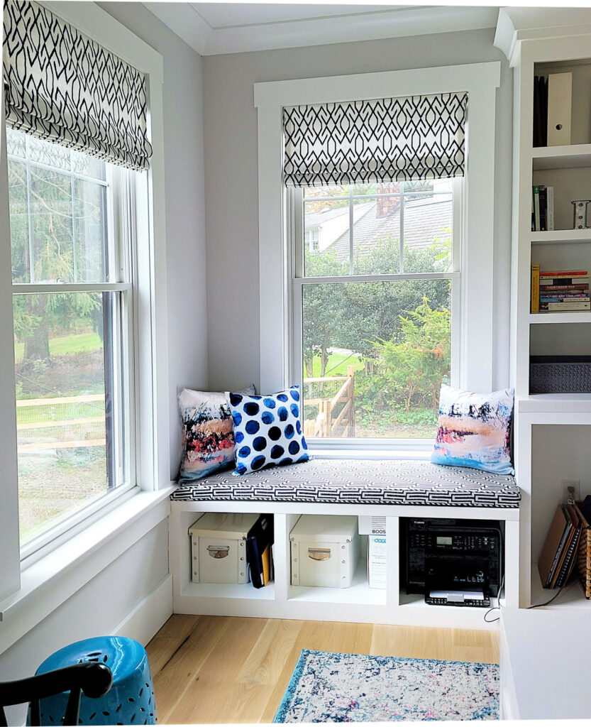 Office nook in Devon remodel